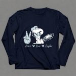 Peace Love Snoopy Philadelphia Eagles 6 Long Sleeves