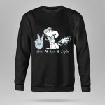 Peace Love Snoopy Philadelphia Eagles 9 Sweatshirt