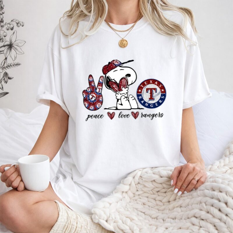 Peace Love Snoopy Texas Rangers 1 T Shirt.jpg