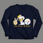 Peace Love Steelers Snoopy 6 Long Sleeves