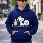 Peace Love Steelers Snoopy 8 Hoodie