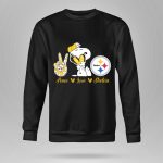 Peace Love Steelers Snoopy 9 Sweatshirt