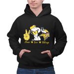 Peace Love Vikings Snoopy Minnesota 2 Hoodie