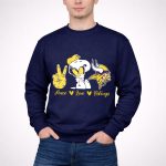 Peace Love Vikings Snoopy Minnesota 3 Sweatshirt