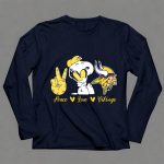 Peace Love Vikings Snoopy Minnesota 6 Long Sleeves