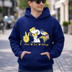 Peace Love Vikings Snoopy Minnesota 8 Hoodie