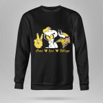 Peace Love Vikings Snoopy Minnesota 9 Sweatshirt