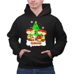 Peanuts Characters Christmas San Francisco 49ers Tree Snoopy Charlie Brown 2 Hoodie