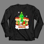 Peanuts Characters Christmas San Francisco 49ers Tree Snoopy Charlie Brown 4 Long Sleeves