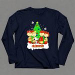 Peanuts Characters Christmas San Francisco 49ers Tree Snoopy Charlie Brown 4 Long Sleeves1