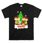 Peanuts Characters Christmas San Francisco 49ers Tree Snoopy Charlie Brown T Shirt 6