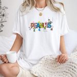 Peanuts Characters Painting Colorful Letters Charlie Brown Snoopy Lucy Linus Woodstock T Shirt 1.jpg