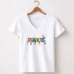 Peanuts Characters Painting Colorful Letters Charlie Brown Snoopy Lucy Linus Woodstock T Shirt 5.jpg