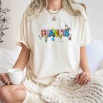Peanuts Characters Painting Colorful Letters Charlie Brown Snoopy Lucy Linus Woodstock T Shirt 7.jpg