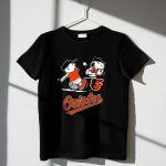 Peanuts Charlie Brown And Snoopy Playing Baseball Baltimore 1 T Shirt