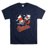 Peanuts Charlie Brown And Snoopy Playing Baseball Baltimore T Shirt 7
