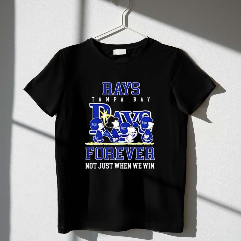 Peanuts Charlie Brown Snoopy Tampa Bay Rays Forever Not Just When We Win 1 T Shirt.jpg