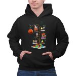 Peanuts Christmas Tree with Snoopy Lucy Charlie Brown and Woodstock Ornaments T Shirt 2 1.jpg