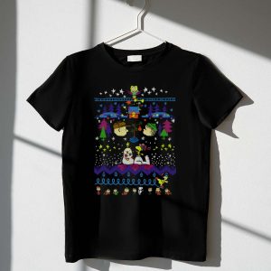 Peanuts Family Christmas Snoopy and Charlie Brown Festive Sweater Scene T Shirt 1 1.jpg