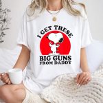 Peanuts Fathers day big gun Snoopy 1 T Shirt