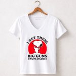 Peanuts Fathers day big gun Snoopy 5 Womens V Neck
