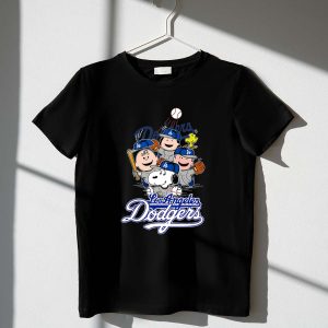 Peanuts Gang Los Angeles Dodgers Baseball Snoopy Shirt