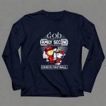 Peanuts God first family second then Kansas City Chiefs Trophy 6 Long Sleeves