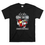 Peanuts God first family second then Kansas City Chiefs Trophy T Shirt 6