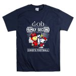 Peanuts God first family second then Kansas City Chiefs Trophy T Shirt 7