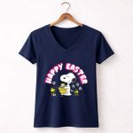 Peanuts Happy Easter Snoopy 5 Womens V Neck