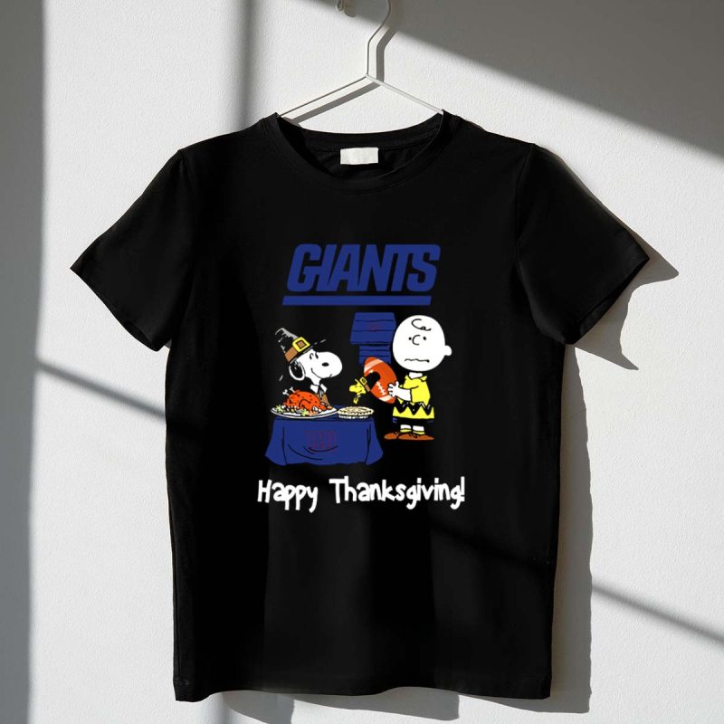 Peanuts New York Giants Football Happy Thanksgiving 1 T Shirt