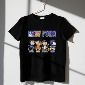 Peanuts New York Rangers Knicks Yankees Giants Team Shirt