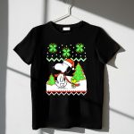 Peanuts Santa Snoopy Woodstock Snow Christmas Trees 1 T Shirt 1.jpg