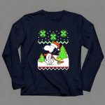 Peanuts Santa Snoopy Woodstock Snow Christmas Trees 6 Long Sleeves 1.jpg