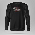 Peanuts Snoopy American Flag Heart Patriotic 9 Sweatshirt