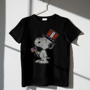 Peanuts Snoopy American Flag Top Hat USA 1 T Shirt