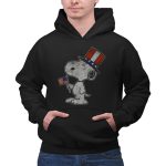 Peanuts Snoopy American Flag Top Hat USA 2 Hoodie