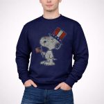 Peanuts Snoopy American Flag Top Hat USA 3 Sweatshirt