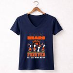 Peanuts Snoopy Chicago Bears Forever Not Just When We Win 5 Womens V Neck