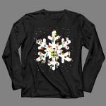 Peanuts Snoopy Christmas Snowflake Charlie Brown Holiday Characters 4 Long Sleeves 1.jpg