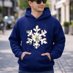 Peanuts Snoopy Christmas Snowflake Charlie Brown Holiday Characters 8 Hoodie 1.jpg