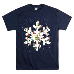 Peanuts Snoopy Christmas Snowflake Charlie Brown Holiday Characters T Shirt 7 1.jpg