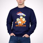 Peanuts Snoopy Denver Broncos Charlie Brown Lucy Linus 3 Sweatshirt