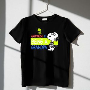 Peanuts Snoopy Happiness Is Being A Grandpa Woodstock 1 T Shirt