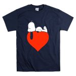 Peanuts Snoopy Heart Relaxation T Shirt 7