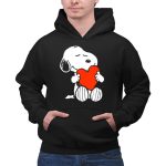 Peanuts Snoopy Hugging Red Heart Valentine 2 Hoodie