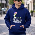 Peanuts Snoopy Memorial Day Remember and Honor American Flag 8 Hoodie