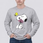 Peanuts Snoopy Mothers Love Flowers 6 Long Sleeves