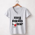 Peanuts Snoopy My Mom Loves Me Heart 7 Womens V Neck