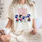 Peanuts Snoopy New York Giants Football Team NFL Characters T Shirt 7